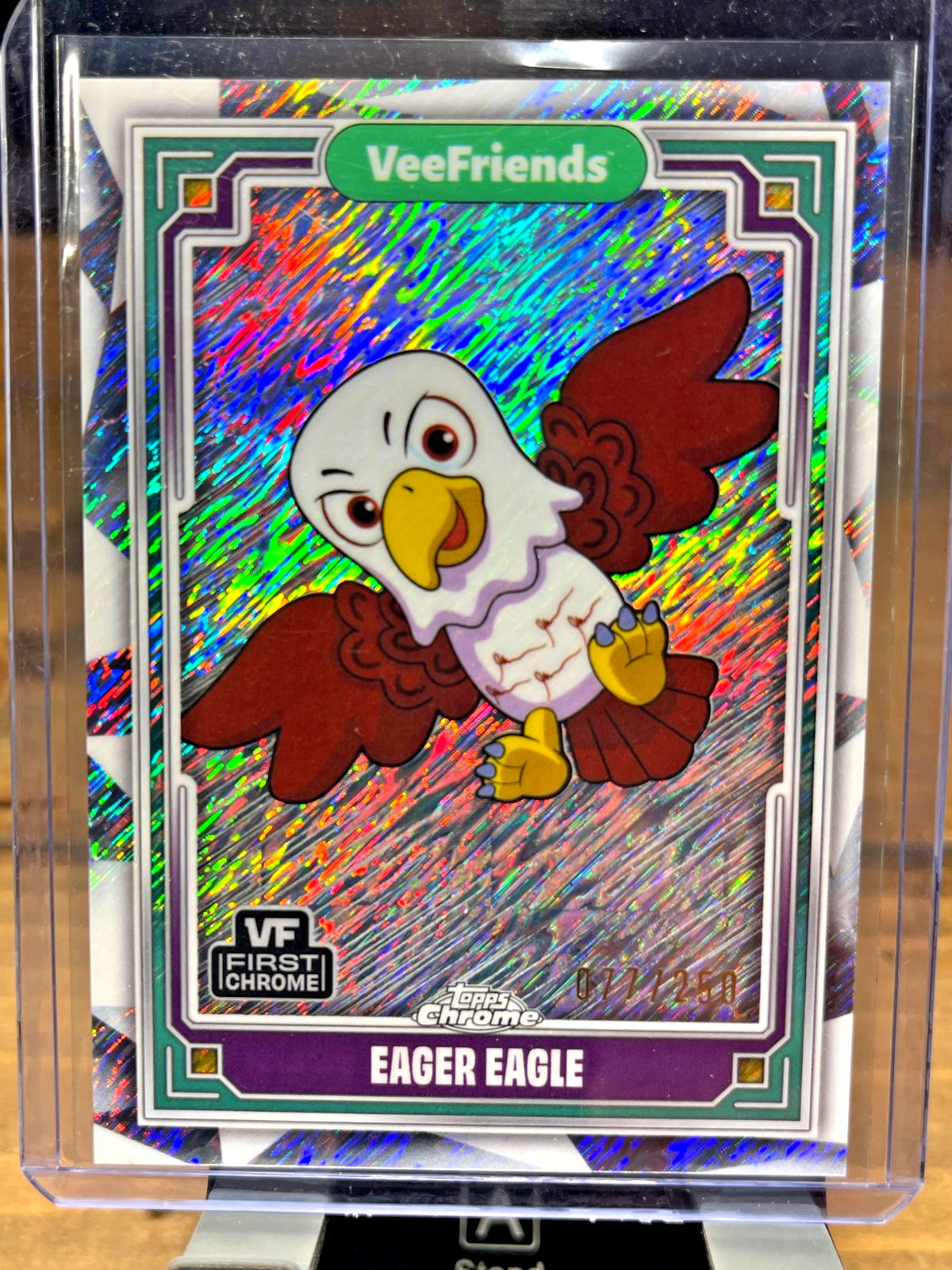 2025 Topps Chrome VeeFriends Eager Eagle Shimmer /250 First Chrome!🔥