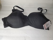 New Calvin Klein Lightly Lined, Wirefree, Triangle Black Bra - Size XL