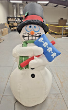 Gemmy 6 Ft Airblown Inflatable Christmas Shivering Snowman (NO ANIMATION)