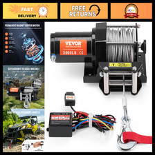 3000 Lb Electric Atv Winch 12v Waterproof Off-road Towing Winch With Remote Con