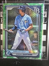 2024 Bowman Chrome Green Pattern Refractor Adrian Santana BCP-61