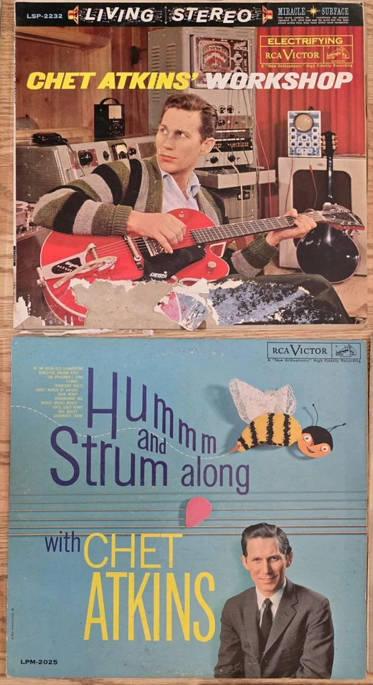 10 Vintge Guitar Country Record Albums Duane Eddy Chet Atkins Bryant Vinyl Lot - Image 3 of 4