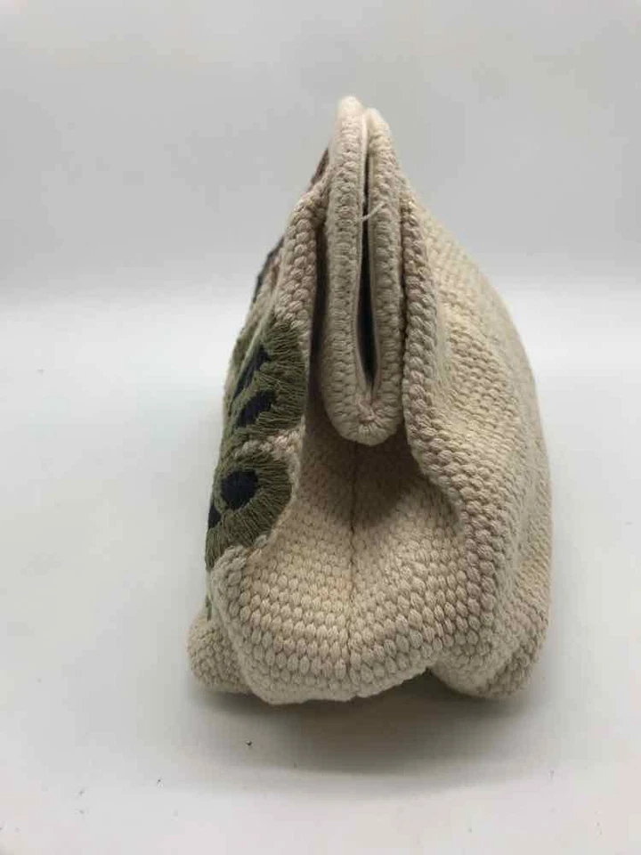 Bolso de Mano Zara Marfil Floral Usado Foto 3 de 4