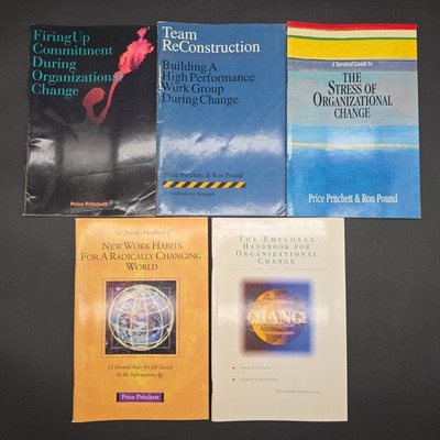 Price Pritchett Lot Of 5 English Paperback Work Habits Stress Organizational...