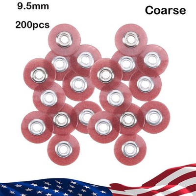 200Pcs Dental Sof-Lex Extra Thin Discs Finishing Polishing Discs 9.5mm