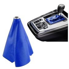 Car Shift Boot,Leather Gear Shift Cover Car Accessories Interior Leather Blue