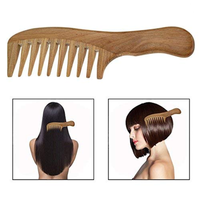 Kamm Mit Breiten ZäHnen, Kamm Aus NatüRlichem Sandelholz, Massagekamm Und Haarpf