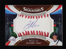 2006 Sweet Spot Signatures Red Stitch Blue Ink 7/150 Joe Mauer #129 Auto HOF 1j2