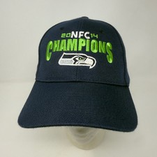NFL Seattle Seahawks 2014 NFC Champions Hat Navy Blue Adjustable Strapback Cap