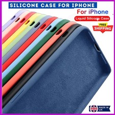 Case For iPhone 7 6 6S 8  11 12 Pro XR XS Max  Liquid Silicone Shockproof Cover