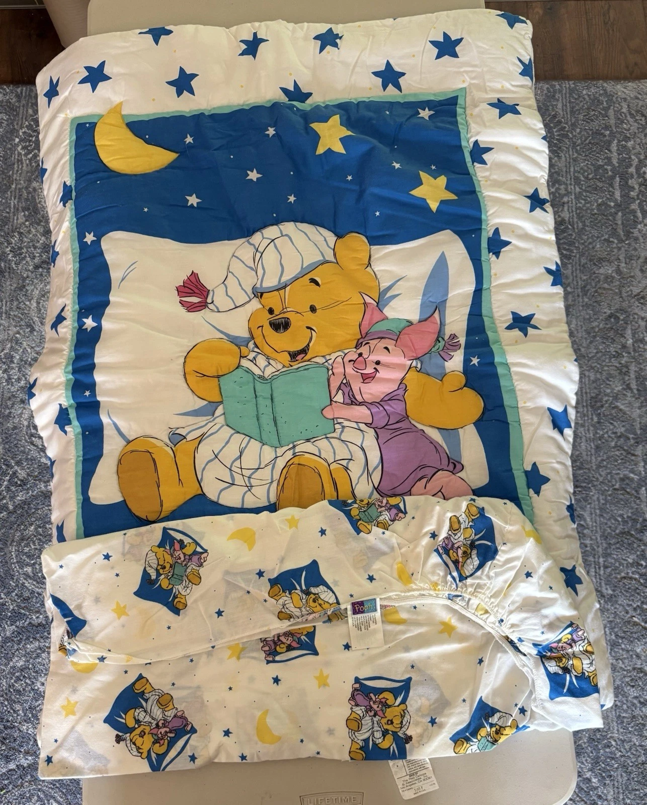 Vintage 1995 Disney Winnie The Pooh Baby Toddler Comforter Crib Bedding NEW
Opens in a new window or