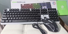 limeme GTX300 RGB Gaming Keyboard and Colorful Mouse Combo, USB Wired LED Backli