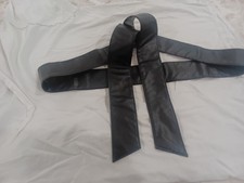 Womens Soft Black Leather Belt