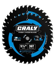 5-1/2 Inch 36 Teeth Fine Finish Wood Cutting Circular Saw Blade, 10Mm Arbor, Car