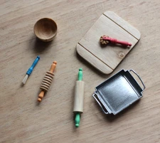 Dolls House Miniature Baking Accessories 1:12 OOAK By ARTISAN PigeonOak