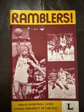 VTG 1984 1985 Loyola University Ramblers Basketball Program Media Guide Booklet