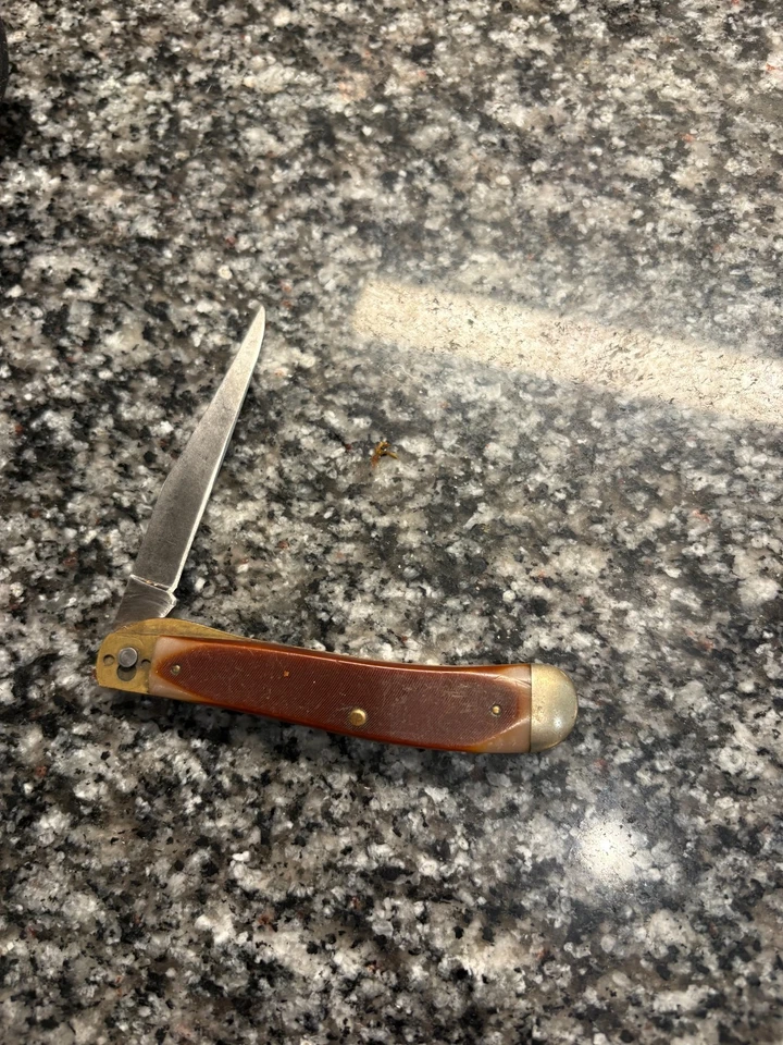 Faca de bolso vintage antiga Schrade 1940T feita nos EUA Veja fotos! - Imagem 3 de 3