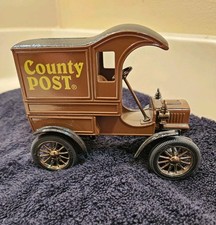 ERTL 1905 Ford's First Delivery Car County Post Coin Bank Die-Cast Pre-owned