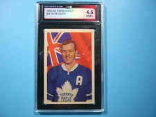1963/64 PARKHURST NHL HOCKEY CARD #4 DICK DUFF KSA 4.5 VG/EX+ SHARP 63/64 PARKIE