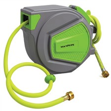 Heavy-Duty 50 ft Retractable Air Compressor/Water Hose Reel | 1/2" Hybrid