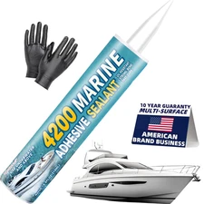4200 Marine Adhesive Sealantt - Fast-Cure, High-Bond, Uv-Resistant Underwater Ma