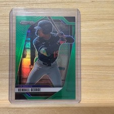2025 Panini Prizm - Green Prizm - #298 Kendall George - Los Angeles Dodgers P2
