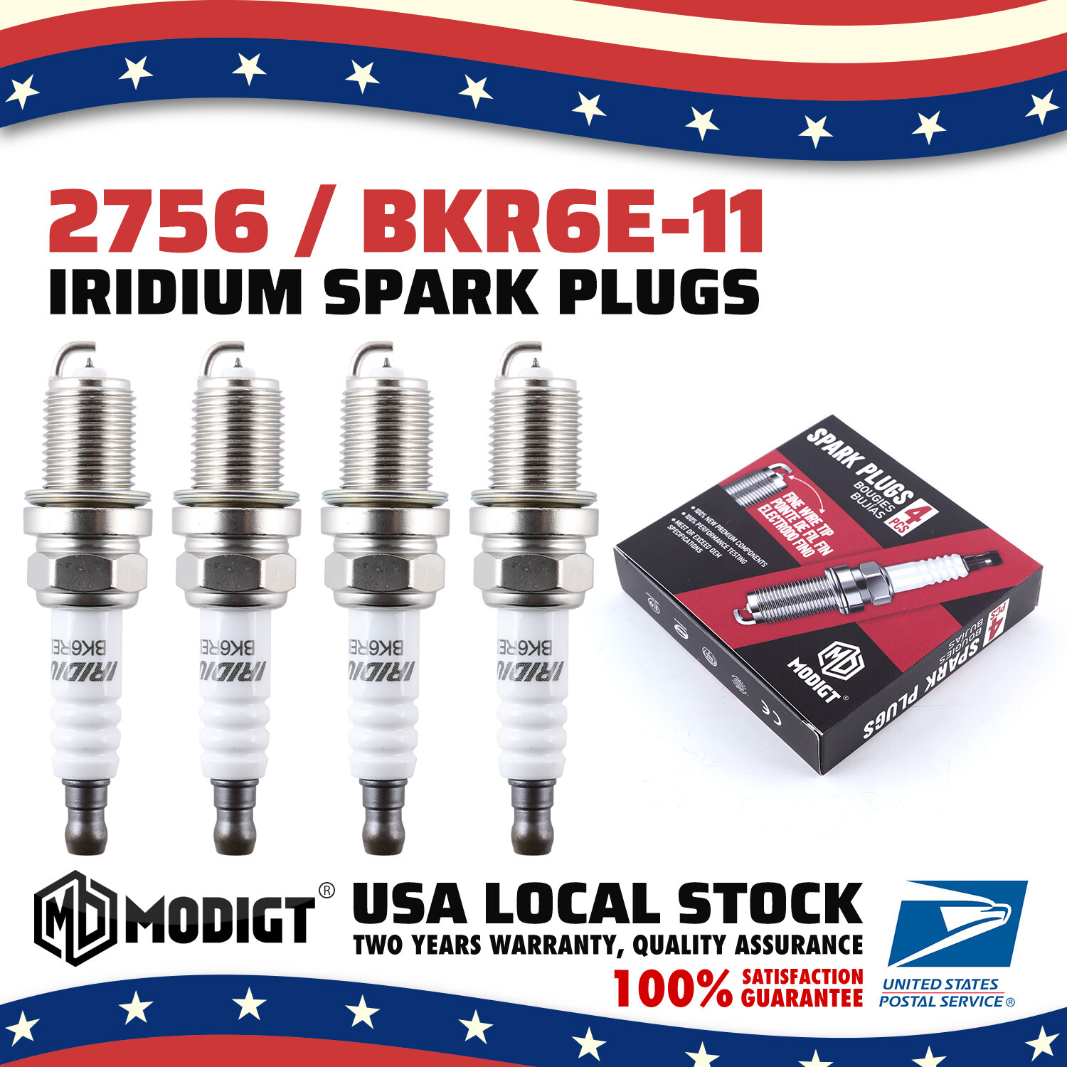 4 pcs Spark Plugs Fit NGK Modigt for Lexus GX470 2003-2009 4.7L V8 Kit Set NEW