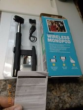 NIOB Bluetooth Wireless Monopod Selfie Stick with Mirror and Manual