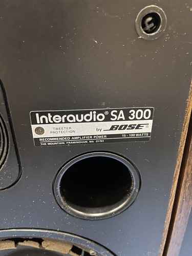 1 Bose Interaudio SA 300 Speakers 2 Acousti Phase Bose Is Damaged - Picture 5 of 9