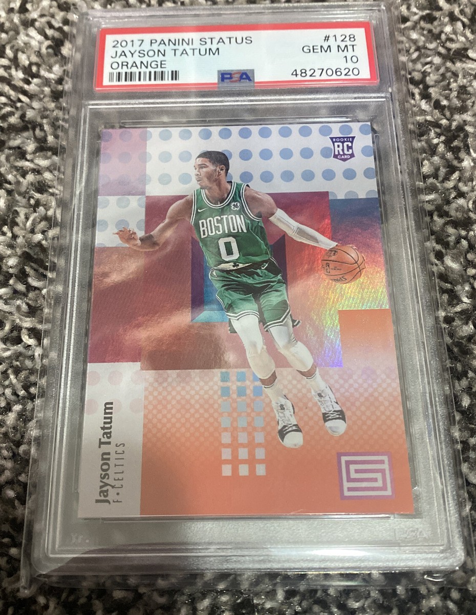 2017 PANINI STATUS ORANGE JAYSON TATUM ROOKIE RC #128 - POP