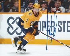 Yannick Weber Signed 8x10 Photo Nashville Predators Autographed COA