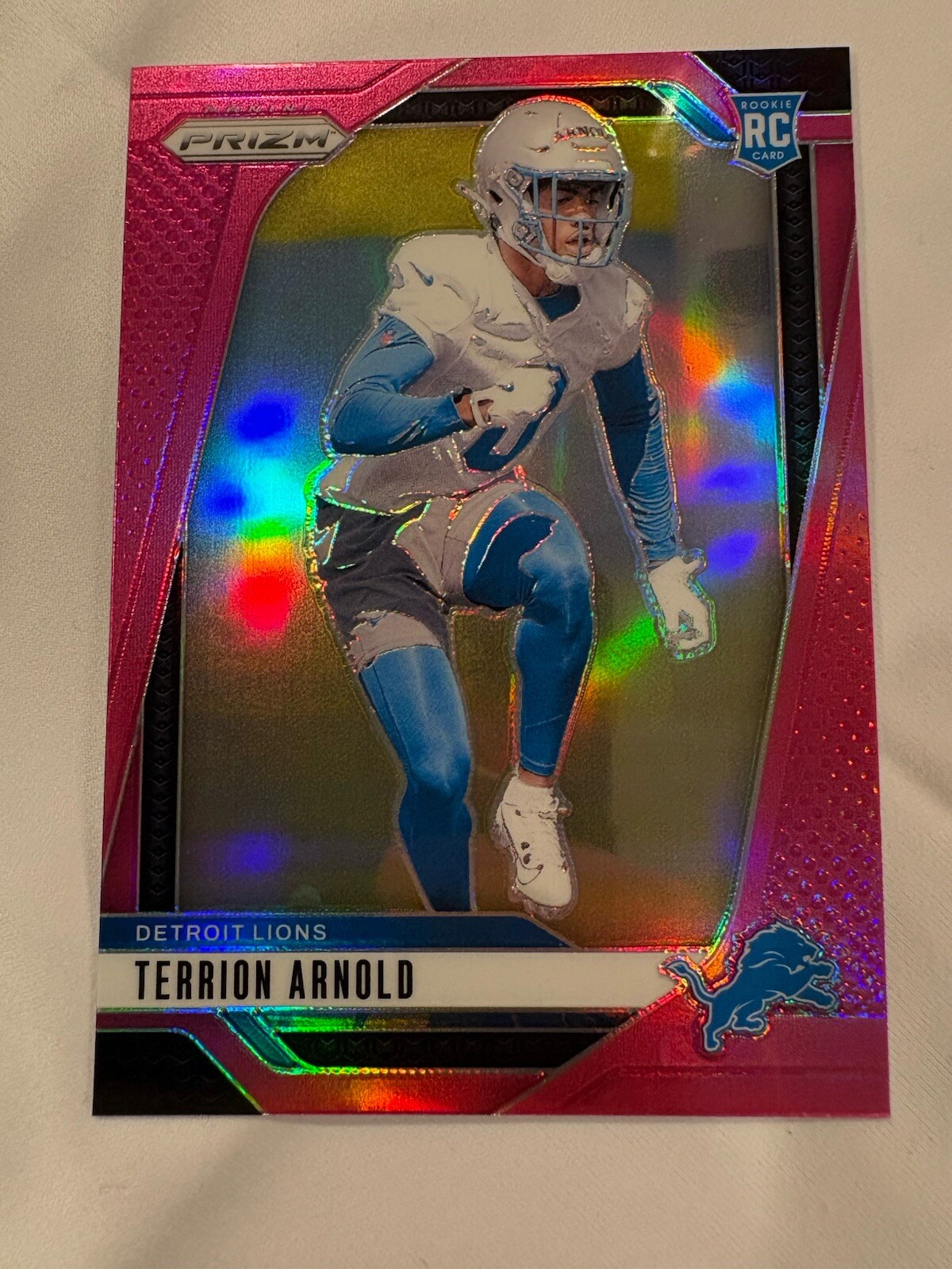 2024 Panini Prizm - Rookies Pink Prizm #389 Terrion Arnold (RC)