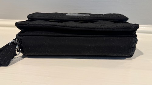 Cartera Vera Bradley Clásica Negra "Todo en Uno" ~ Sin Correa ~ No RFID ~ - Imagen 10 de 12