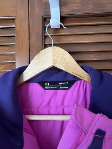 Under Armour Kids Coat Size Youth Large Pink Purple Loose - Picture 2 of 5