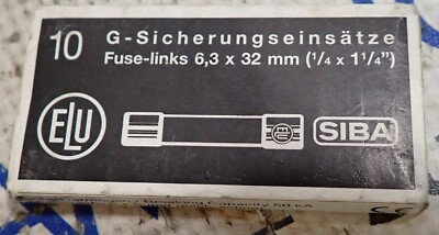 NEW - ELU SIBA G-Sicherungseinsatze Fuse-links FF8A 500VAC 8 Amp **LOT OF 10**