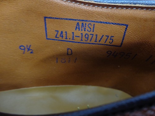 Zapatos de vestir vintage Nettleton Lehigh puntas de ala para hombre diseñador de EE. UU. puntera de acero 9,5D - Imagen 14 de 14