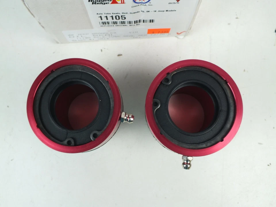 Nuevos sellos de tubo de eje Rugged Ridge 11105, rojo, Grande 30 para sello de aceite Jeep 84-14 Foto 2 de 3