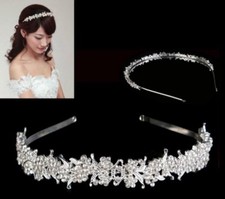 Bridal Wedding Rhinestone Crystal Tiara Crown Hair Band Headband Prom Pageant