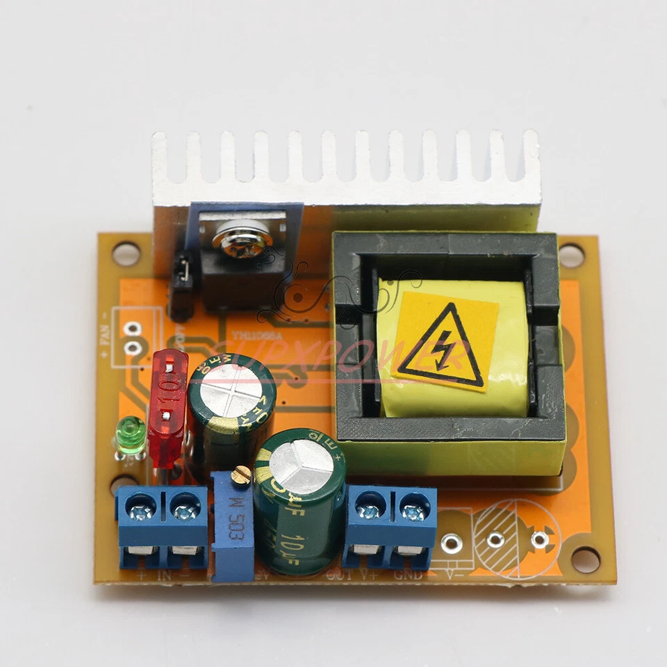 New High Voltage ZVS DC-DC Boost Converter Regulator 8-32V 12V to 45V-390V (1PC) - Image 2 of 4