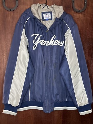 New York Yankees G-III Sports Jacket by Carl Banks XXL Hooded Spellout MLB NYC
