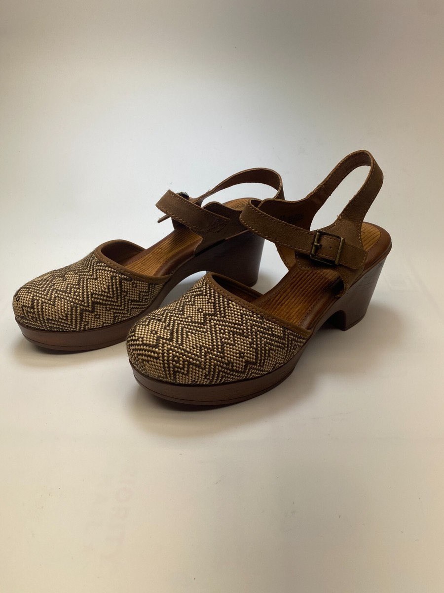Natasha Ii Platform Sandal In Tan/ Natural Raffia Sz 11