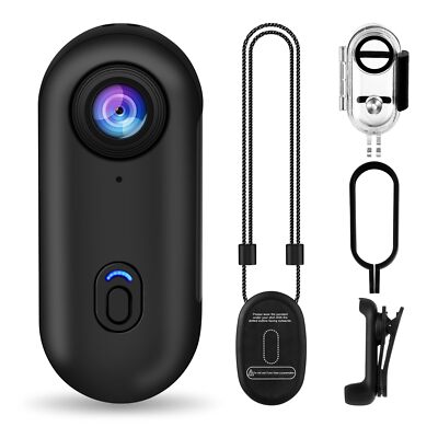 4K Action Camera Portable Helmet Cam Hands-Free POV for Cycling Vlogging