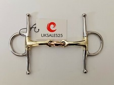 Full Cheek Curved Snaffle Bit 14MM Copper Lozenge(UKSALES25®)*SAME DAY DISPATCH*