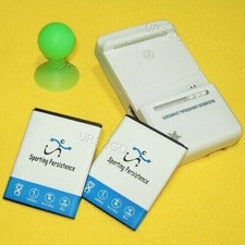 2x 1150mAh Battery Universal Charger Stylus for Samsung SGH-S425G TracFone Phone
