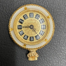 Vintage Amchron Pocket Watch Gold Tone. For Parts Repair. CL75