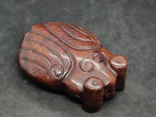 Antigua Escultura Cigarra de Viejo Jade Hetian Cultura Hongshan Artesanía China - Imagen 6 de 6