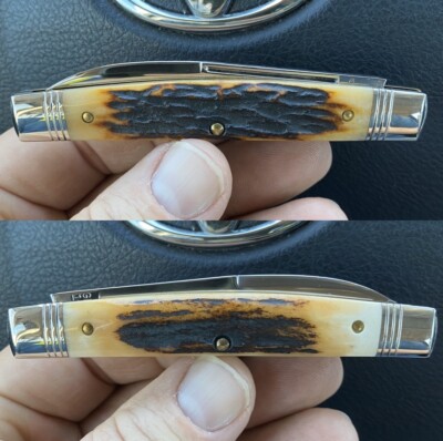 NEW 1 of 112 GEC Great Eastern Cutlery 13 Northfield Whip Sambar Stag 130117