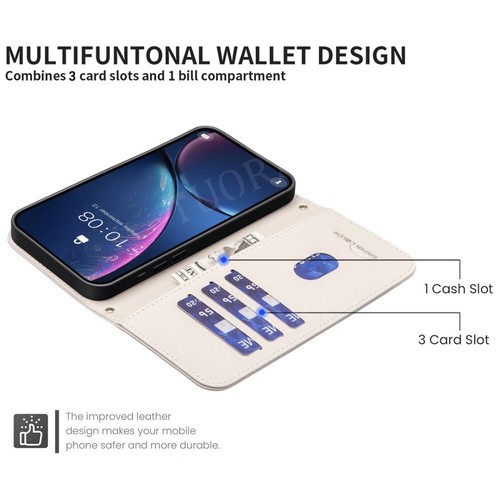Leder Hülle für Xiaomi Redmi Note 11 12 13 14 Pro+ 5G Schutz Cover Handy Tasche - Picture 51 of 90