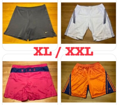 Adidas und Nike Herren Sport Hose kurz XL XXL weiß rot orange blau BW 50-60cm  