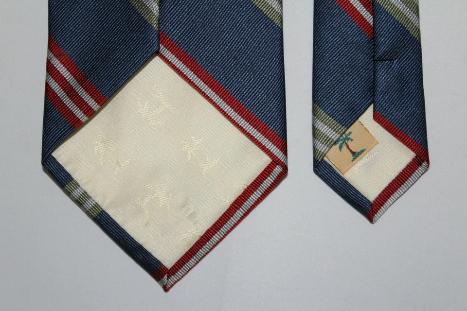 Corbata de seda a rayas azules Off Island de TOMMY BAHAMA Foto 4 de 4